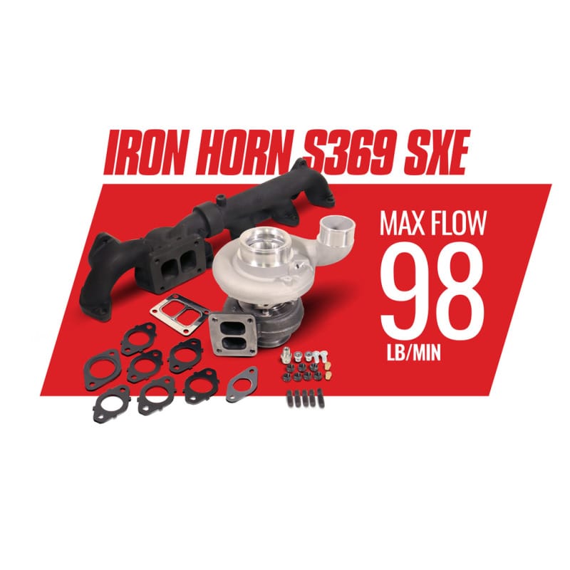 BD Diesel Iron Horn 5.9L Turbo Kit S369SXE/80 0.91AR Dodge 03-07 thumbnail 3