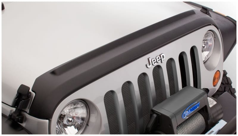 Bushwacker 07-18 Jeep Wrangler Trail Armor Hood and Tailgate Protector Excl Power Dome Hood - Black thumbnail 2