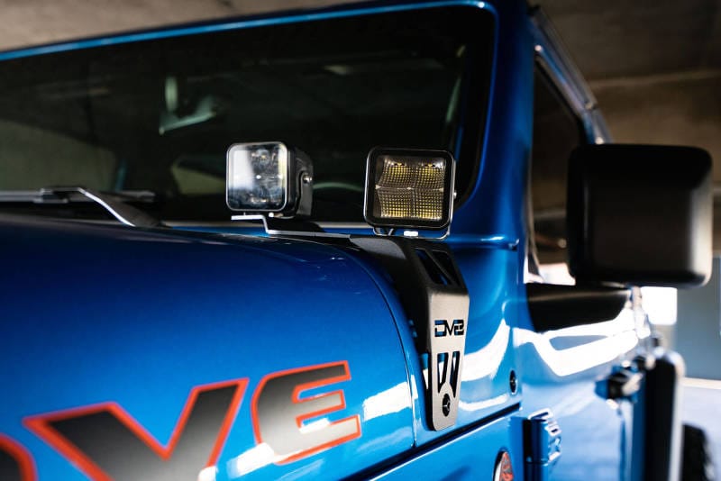 DV8 Offroad 20-22 Jeep JL 392/ Jeep JT Mojave Edition Dual Pod Light Mounts thumbnail 5