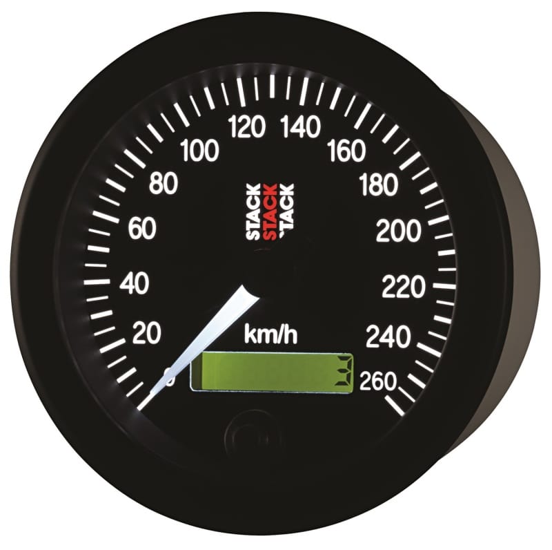 Autometer Stack 88mm 0-260 KM/H Electronic Speedometer - Black thumbnail 3