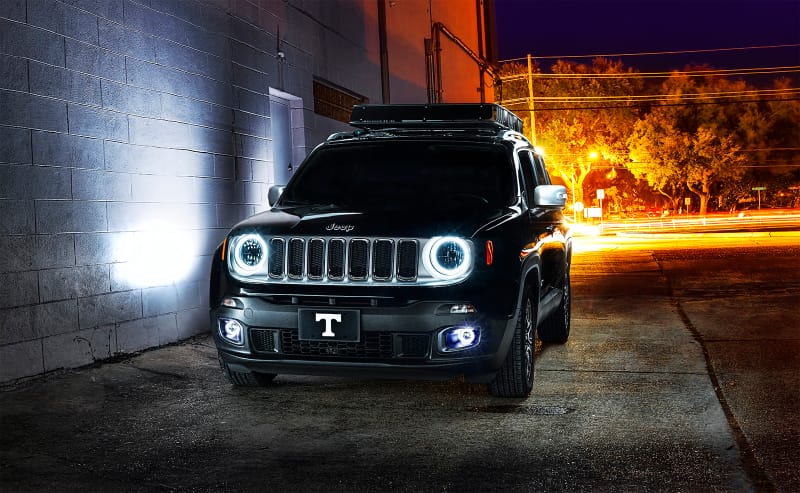 Oracle Jeep Renegade 15-20 LED Fog Halo Kit - ColorSHIFT thumbnail 3