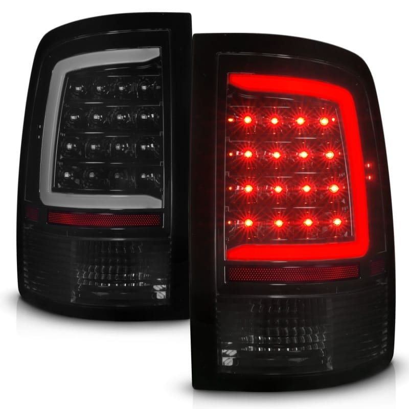 ANZO 09-18 Dodge Ram 1500 Full LED Taillights w/ Sequential Black Housing/Smoke Lens thumbnail 2
