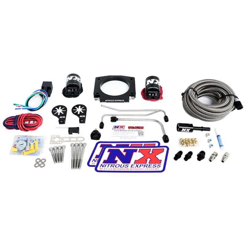 Nitrous Express LS Single Entry 90mm Plate Hardline System (50-400hp) w/No Bottle