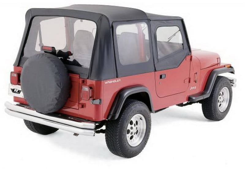 Rampage 1988-1995 Jeep Wrangler(YJ) OEM Replacement Top - Black Denim - 99615 thumbnail 2