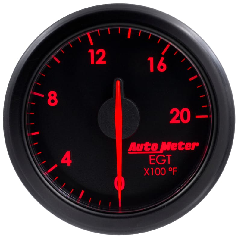 Autometer Airdrive 2-1/16in EGT Gauge 0-2000 Degrees F - Black thumbnail 6