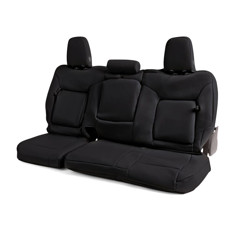 Covercraft 19-24 Dodge Ram Leatherette PrecisionFit Custom Front Row Seat Covers - Black - GTD4180ABLTBK