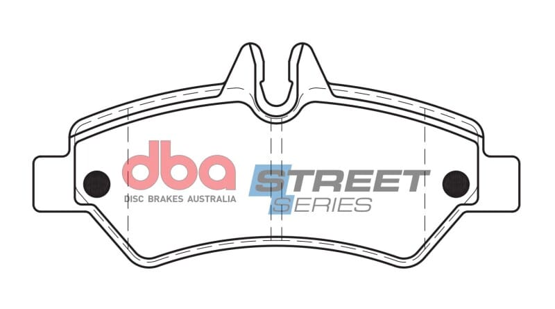 DBA 07-09 Dodge Sprinter 2500 (w/272mm Rear Disc Bosch Pin Type) Rear Street Series Brake Pads thumbnail 2