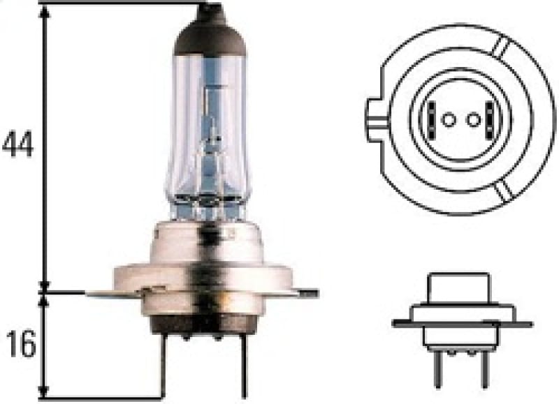 Hella Optilux H7 100W XB Extreme Blue Bulbs (Pair) thumbnail 3