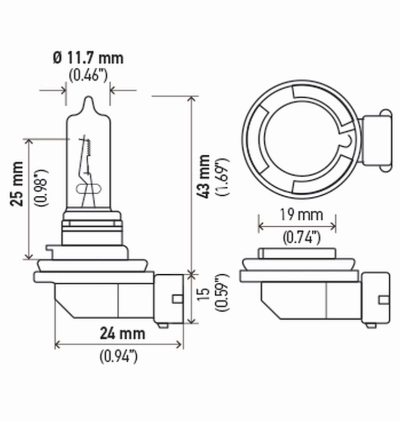 Hella Bulb H9 12V 65W Pgj195 T4 Sb thumbnail 2