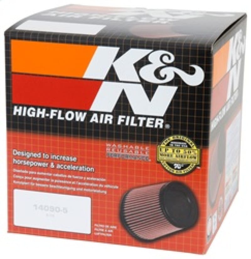 K&N Filter Universal Rubber Filter 3in Flange ID 6in Base OD 5.125in Top OD 5in Height thumbnail 3