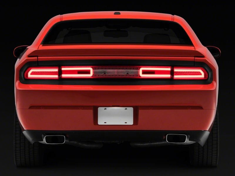 Raxiom 08-14 Dodge Challenger LED Tail Lights- Chrome Housing - Red/Clear Lens thumbnail 2