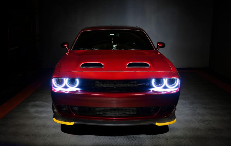 Oracle Dodge Challenger 15-21 LED Waterproof Halo Kit - ColorSHIFT w/o Controller thumbnail 3