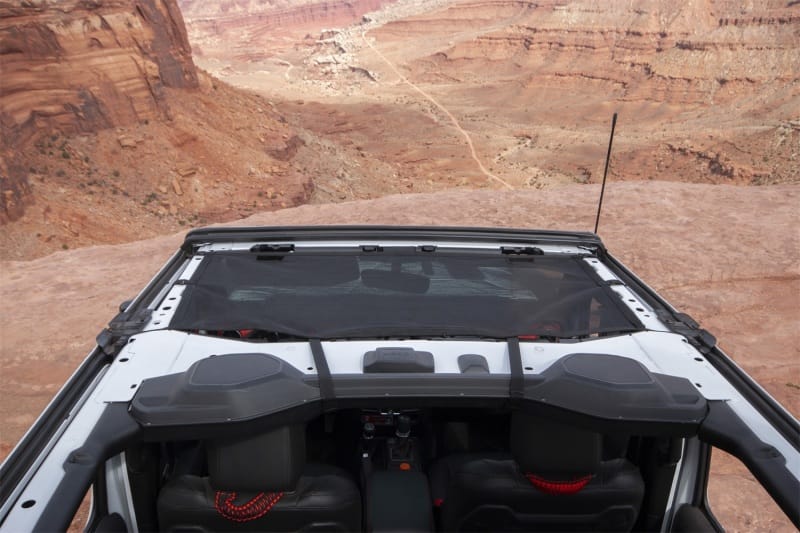 Rugged Ridge Eclipse Sun Shade Black Front 18-20 Jeep Wrangler JLU/JT thumbnail 3