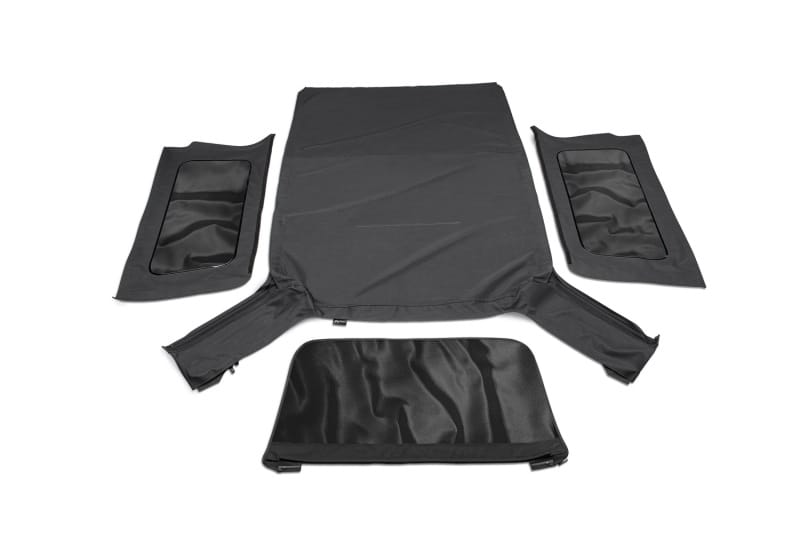Rampage 04-06 Jeep Wrangler(TJ) Unlimited OEM Replacement Soft Upper Doors - Black Denim