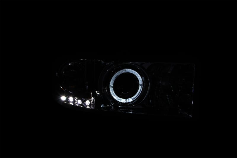 ANZO 1994-2001 Dodge Ram Projector Headlights w/ Halo Chrome - 111195
