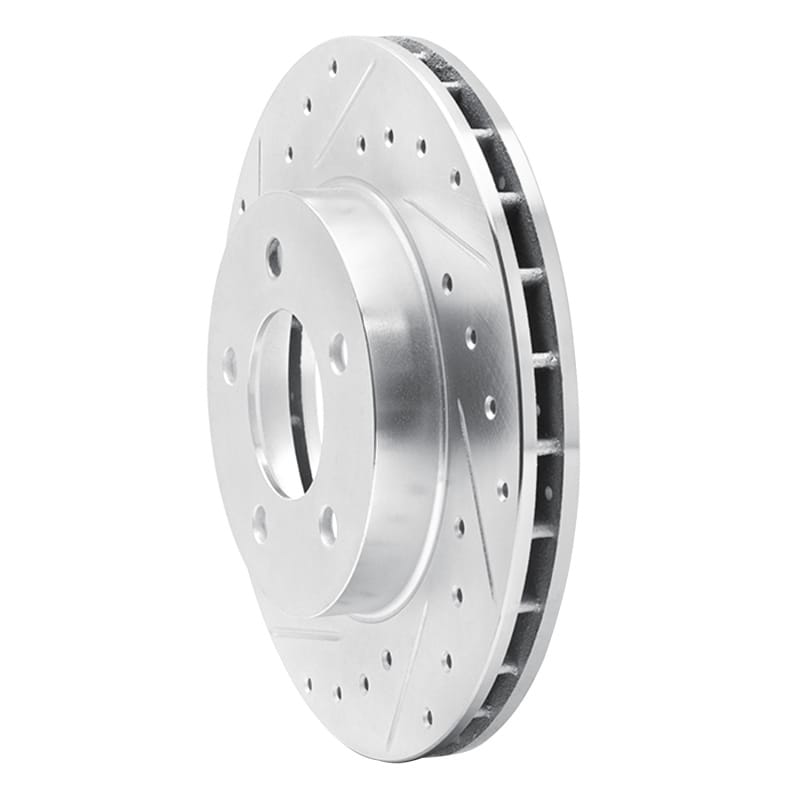 R1 93-97 Chrysler CONCORDE Front Left Drilled & Slotted Silver Brake Rotor thumbnail 2