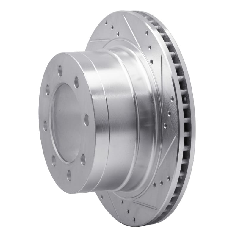 R1 03-08 Dodge Ram 4000 (Mexico) Rear Right Drilled & Slotted Silver Brake Rotor thumbnail 2