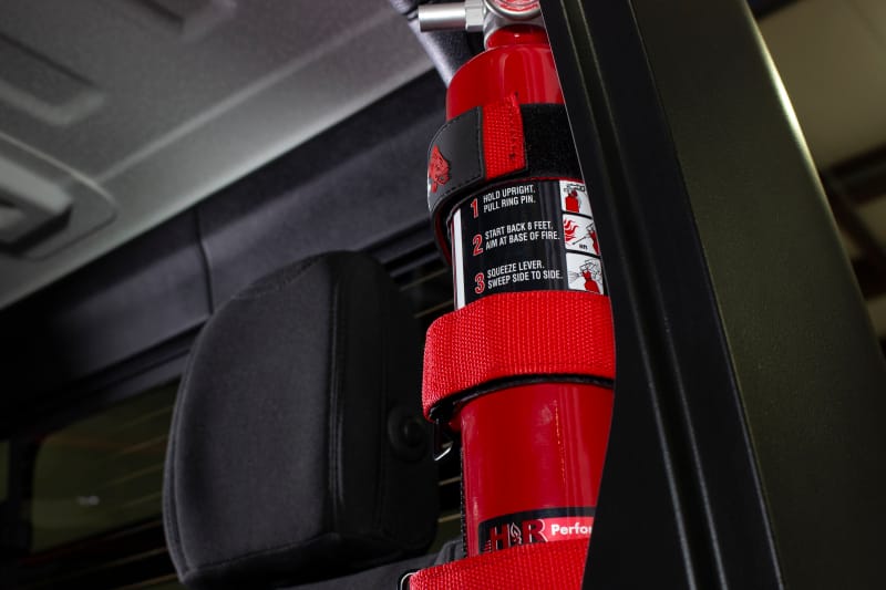 Fishbone Offroad Padded Roll Bar Red Fire Extinguisher Holder thumbnail 4