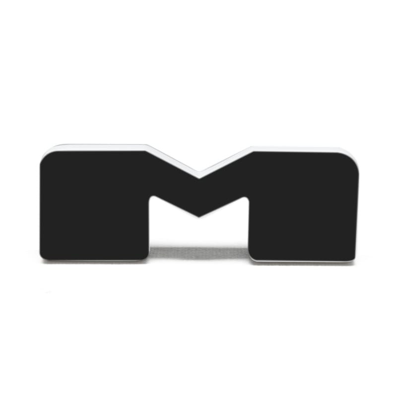 ORACLE Lighting Universal Illuminated LED Letter Badges - Matte Blk Surface Finish - M - 3141-M-005