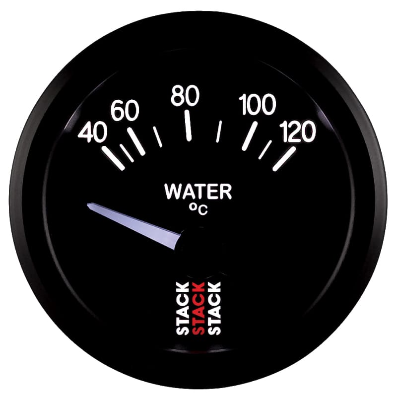 Autometer 52mm Stack Instruments 40-120 Degree C Electric Water Temperature Gauge - Black thumbnail 4