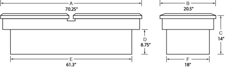 Lund 67-99 Chevy CK Challenger Tool Box - Brite - 5150 thumbnail 2