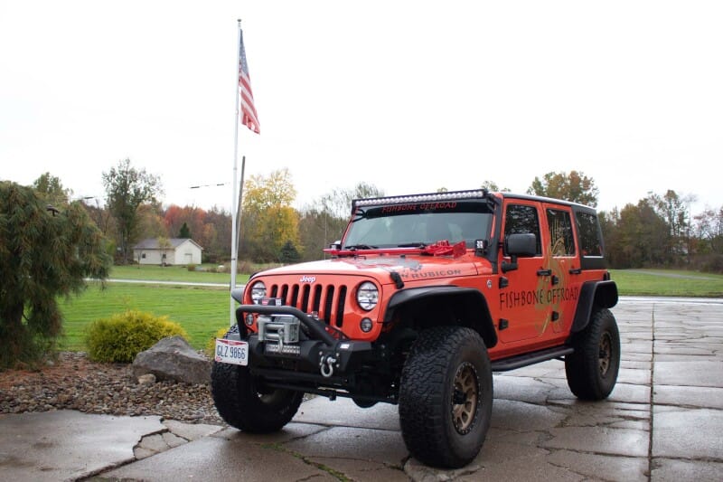 Fishbone Offroad Hood Mounted Hi-Lift Jack Mount JK/JL/JT thumbnail 4