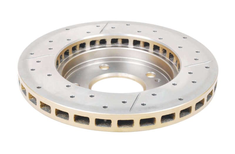 DBA 95-05 Chrysler Sebring Rear Rotor Front Street Series Drilled & Slotted Rotor w/Gold Hat thumbnail 2