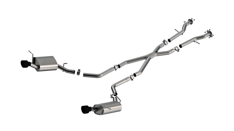Borla 11-25 Dodge Durango 3.6L V6/5.7L V8 2+4WD S-Type Catback Exhaust - 4.5in Ceramic Black Tips thumbnail 2