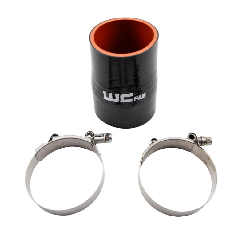 Wehrli 2.75in. x 3in. ID Straight Reducer 4.5in. Long Silicone Boot and Clamp Kit thumbnail 2