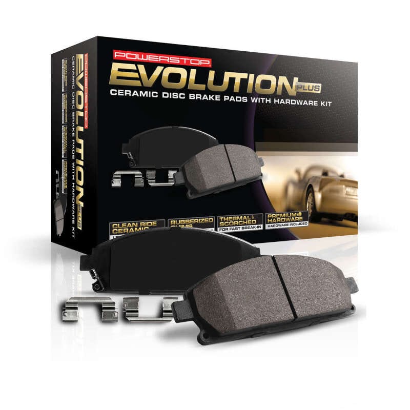 Power Stop 2005 Dodge Ram 1500 Front Z17 Evolution Ceramic Brake Pads w/Hardware thumbnail 3
