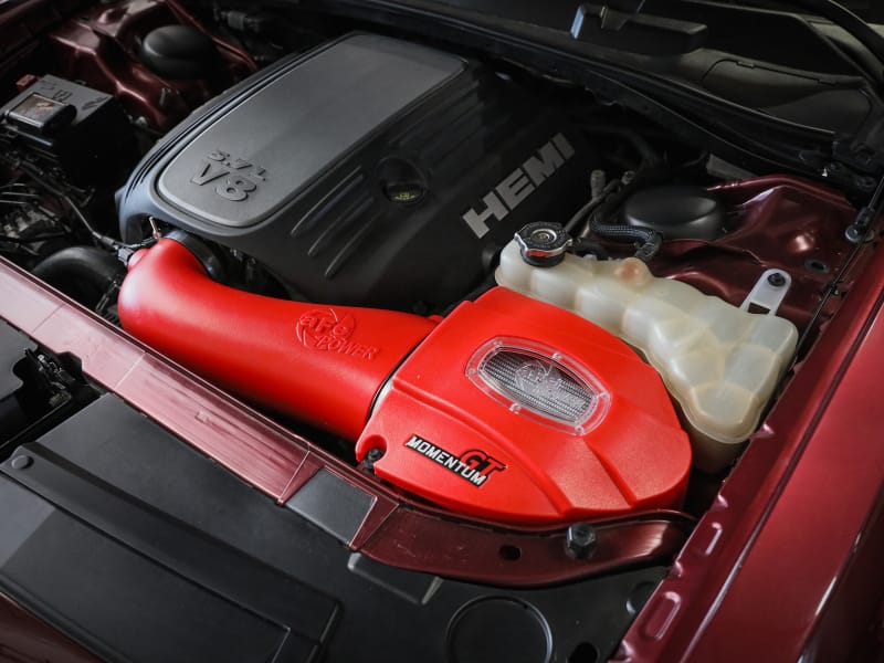 aFe Momentum GT Pro Dry S Stage-2 Intake System 11-15 Dodge Challenger / Charger R/T 5.7L HEMI - Red thumbnail 4