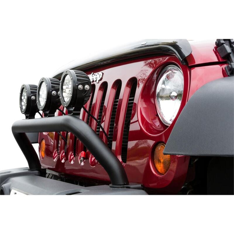 Westin 2007-2016 Jeep Wrangler/Wrangler Unlimited MAX Tray Bull Bar/Light Bar - Black Wrinkle thumbnail 2