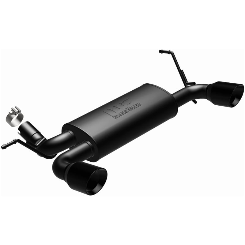 MagnaFlow 07-17 Jeep Wrangler JK 3.8/3.6L Dual Split Rear Exit Black Axle-Back Exhaust thumbnail 2