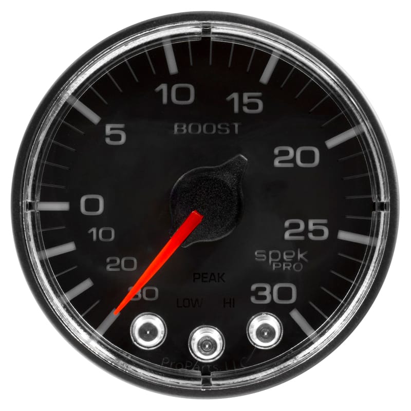 Autometer Spek-Pro 52.4mm 30inHG-30PSI Digital Stepper Motor Vac/Boost Gauge thumbnail 2