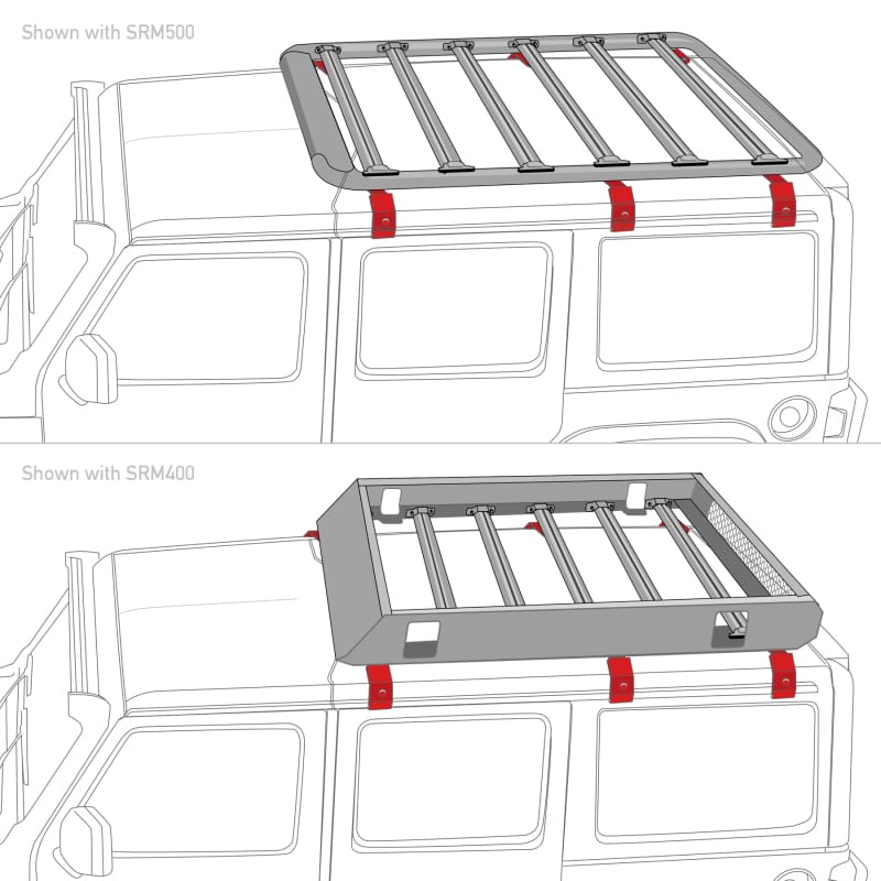 Go Rhino 6pc Rain Gutter Mounting Kit for SRM Rack thumbnail 4