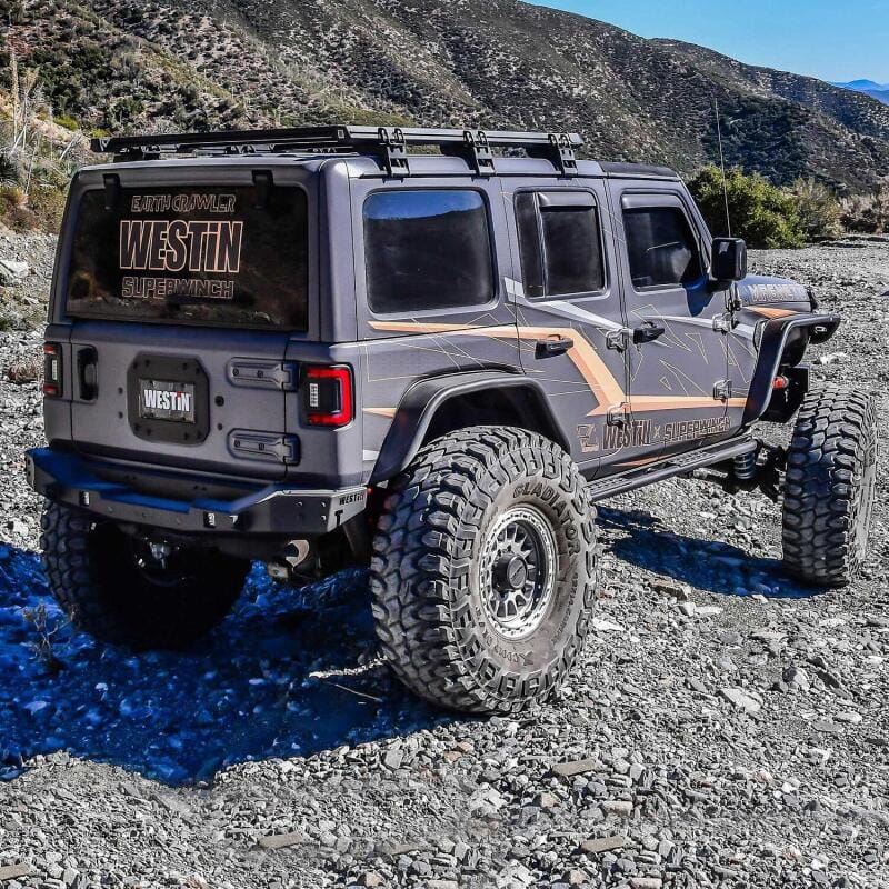 Westin 18-25 Wrangler JL Spare Tire Delete Plate - Tex. Blk thumbnail 3