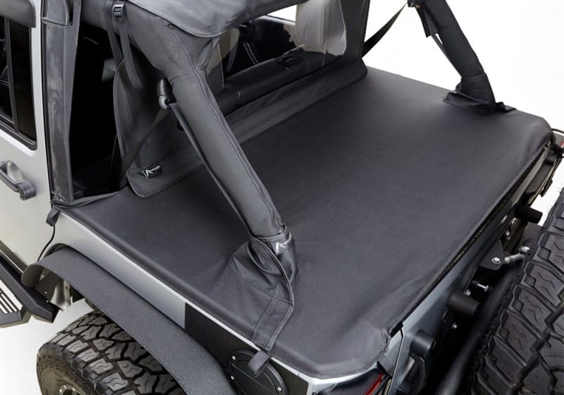 Rampage 2007-2018 Jeep Wrangler(JK) 2-Door Tonneau Cover - Black Diamond thumbnail 2