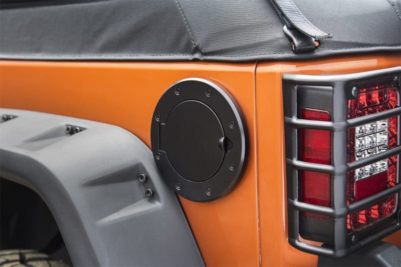 Rugged Ridge Non-Locking Gas Cap Door Black 07-18 Jeep Wrangler thumbnail 2