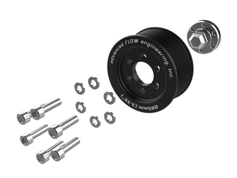 aFe 15-23 Dodge Challenger / 15-23 Dodge Charger SRT Hellcat 3.35in Supercharger Power Pulley Kit thumbnail 2