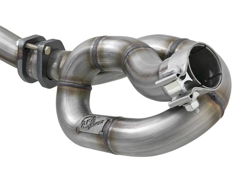 aFe POWER Twisted Steel Y-Pipe w/ Loop Relocation Pipe 12-18 Jeep Wrangler (JK) V6 3.6L thumbnail 2