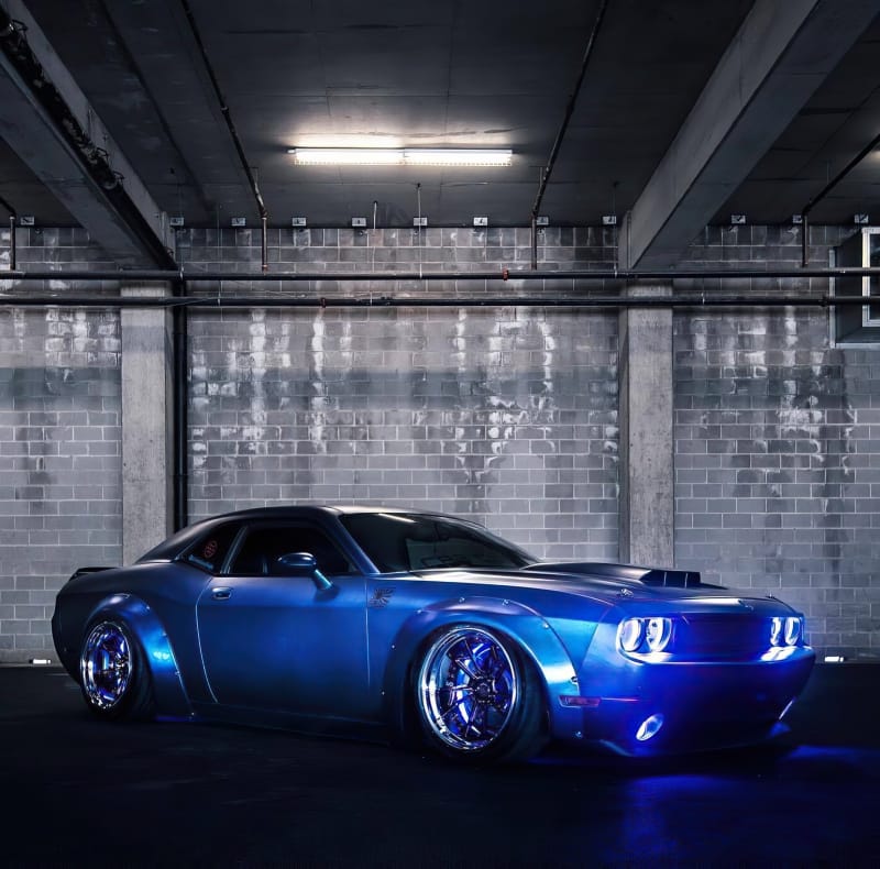 Oracle 08-14 Dodge Challenger LED Projector Headlight Halo Kit - Blue thumbnail 3