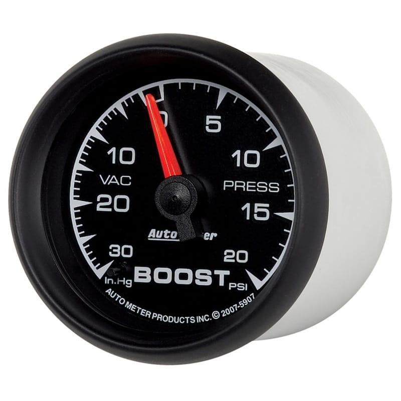 Autometer ES 52.4mm 30 In. HG/20 PSI Vacuum/Boost Gauge thumbnail 2