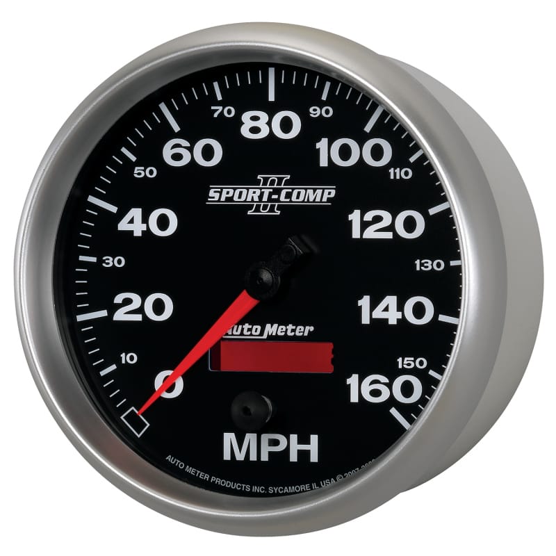 Autometer Sport-Comp II 5 inch 0-160MPH Electronic Programmable Speedometer thumbnail 2