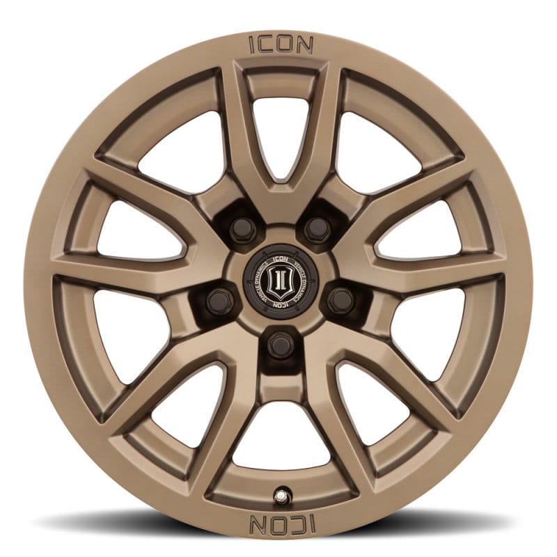 ICON Vector 5 17x8.5 5x5 -6mm Offset 4.5in BS 71.5mm Bore Bronze Wheel thumbnail 2