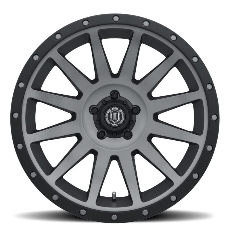 ICON Compression 20x10 5x5 -12mm Offset 5in BS 71.5mm Bore Titanium Wheel thumbnail 2