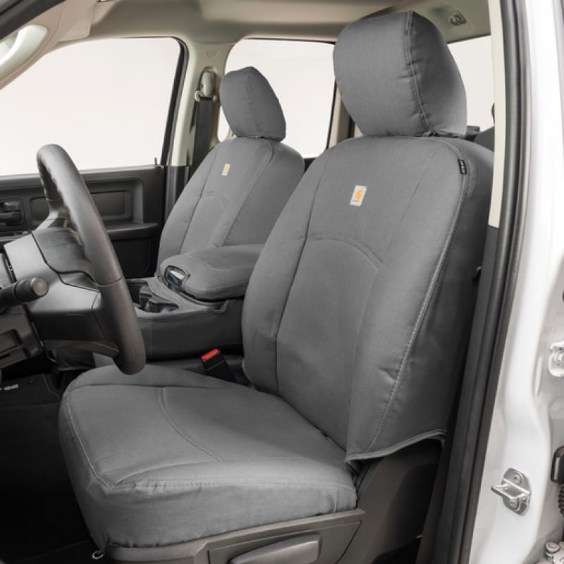 Covercraft 19-24 Dodge Ram Carhartt PrecisionFit Custom Front Row Seat Covers - Gravel - GTD4180ABCAGY
