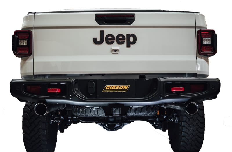 Gibson 20-22 Jeep Gladiator JT Rubicon 3.6L 3in/2.5in Cat-Back Dual Split Exhaust - Stainless thumbnail 2