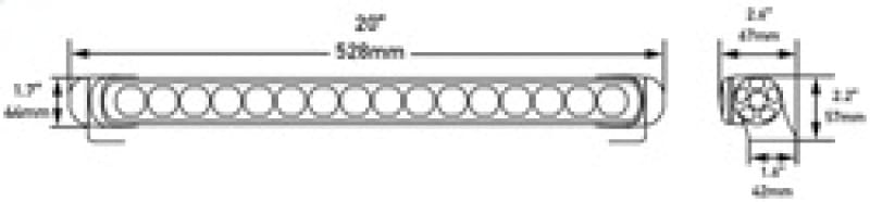 Hella LED Lamp Light Bar 9-33V 470/19in PEN MV ECE thumbnail 2