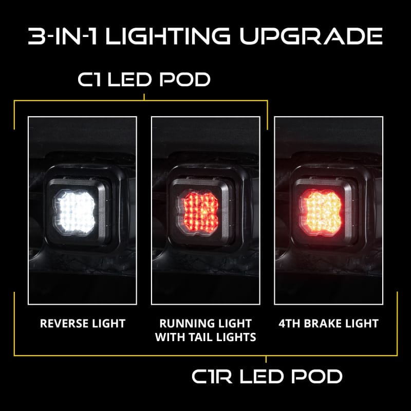 Diode Dynamics Hitch Mount LED Pod Reverse Kit C1R (No Harness) thumbnail 9