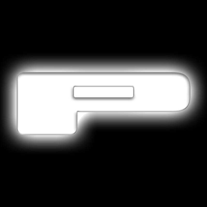 ORACLE Lighting Universal Illuminated LED Letter Badges - Matte Wht Surface Finish - P - 3140-P-001